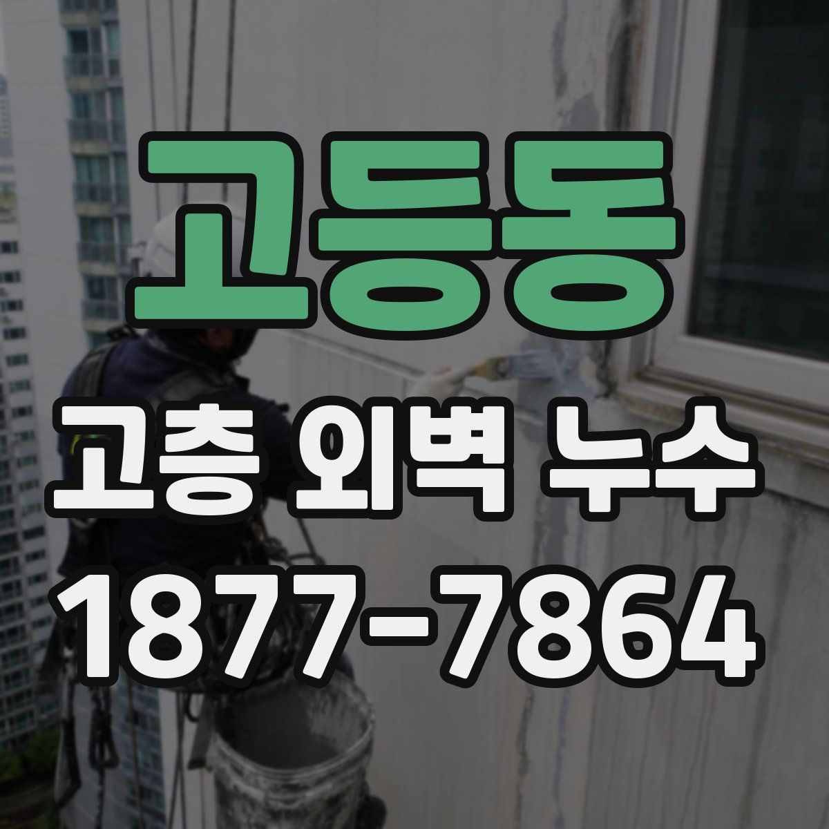 고등동 고층 외벽 누수