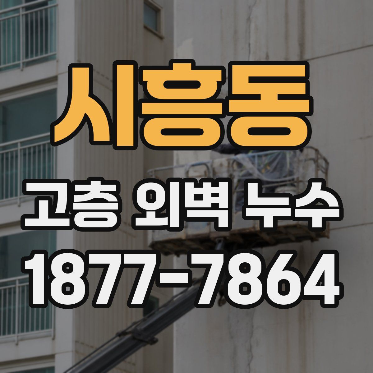 시흥동 고층 외벽 누수