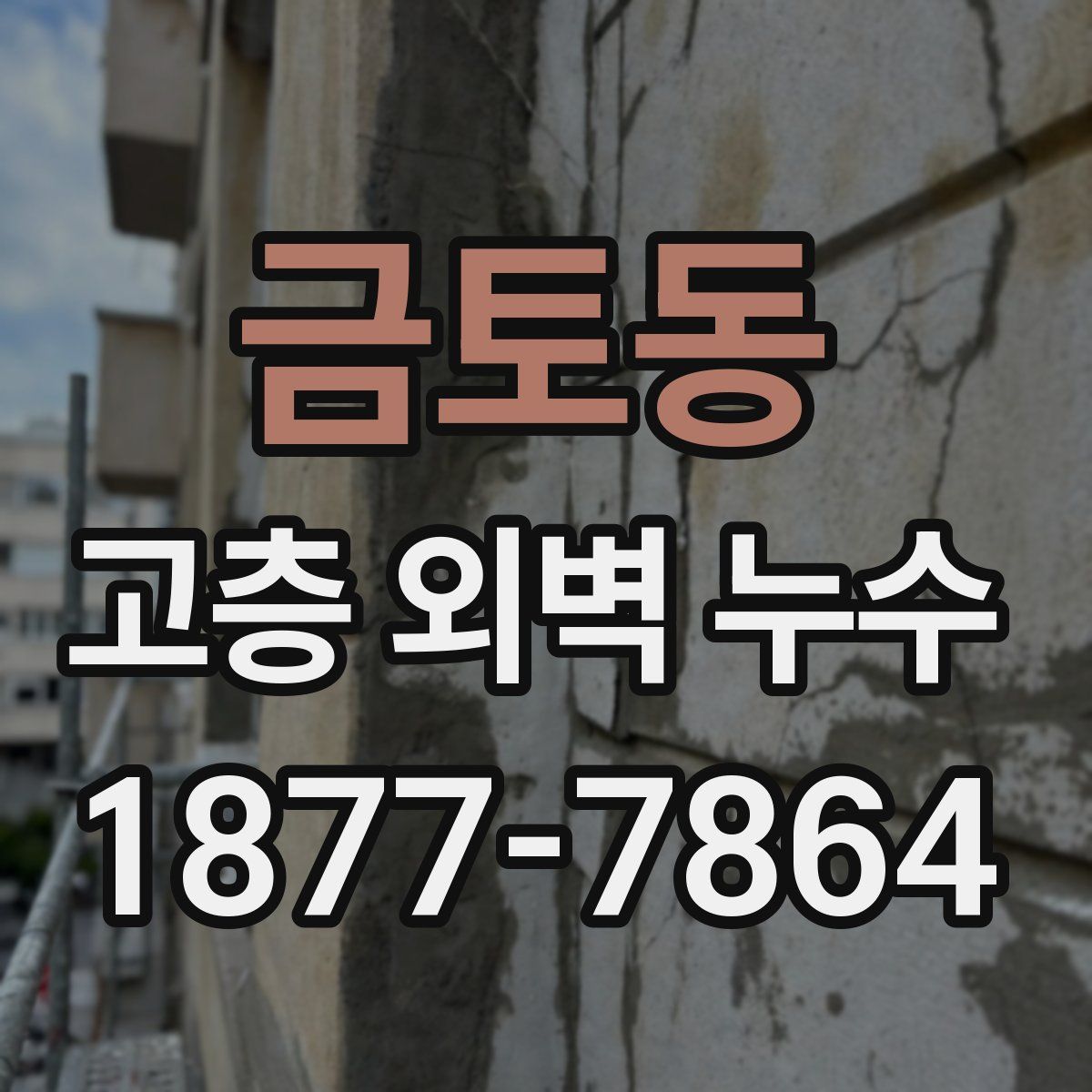 금토동 고층 외벽 누수