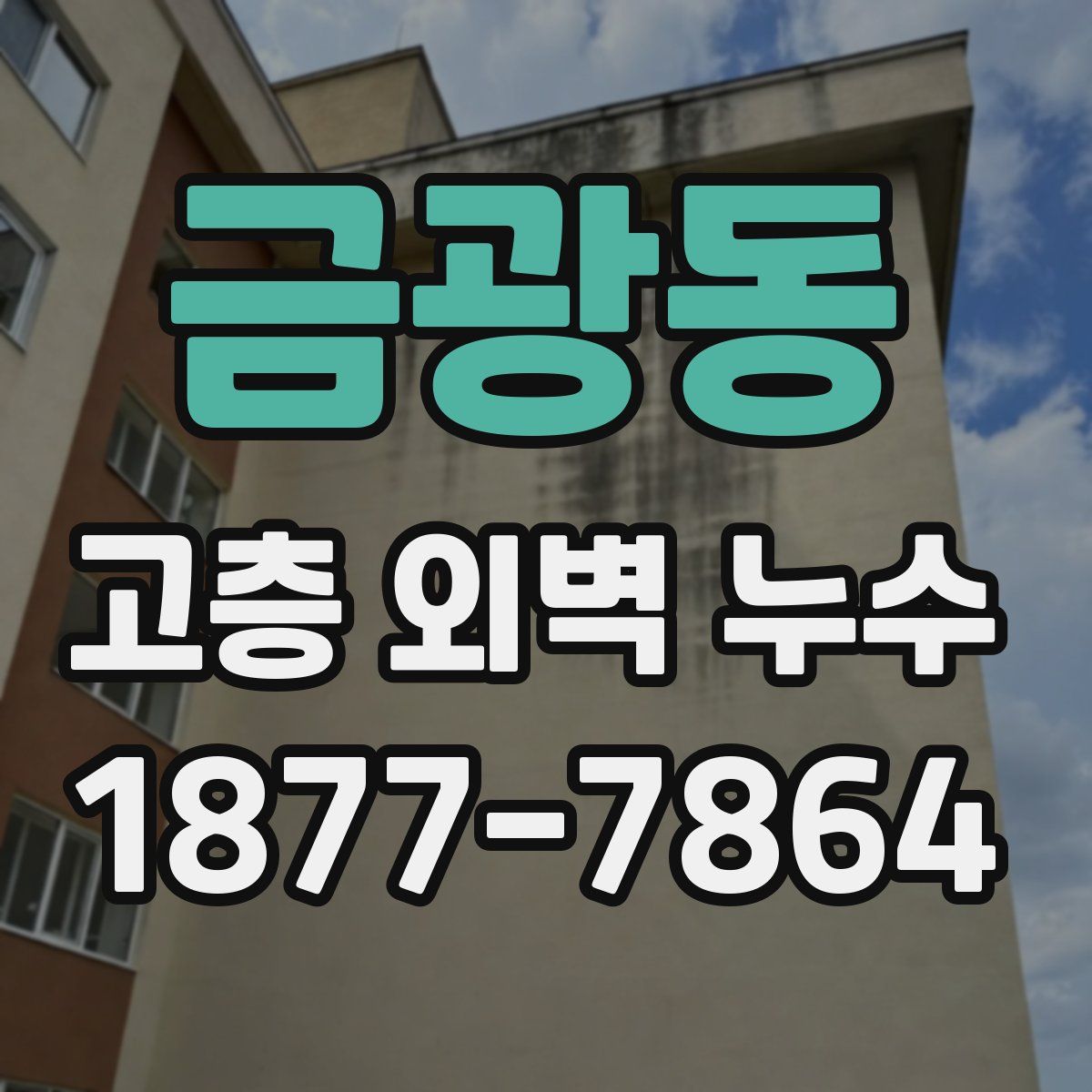 금광동 고층 외벽 누수