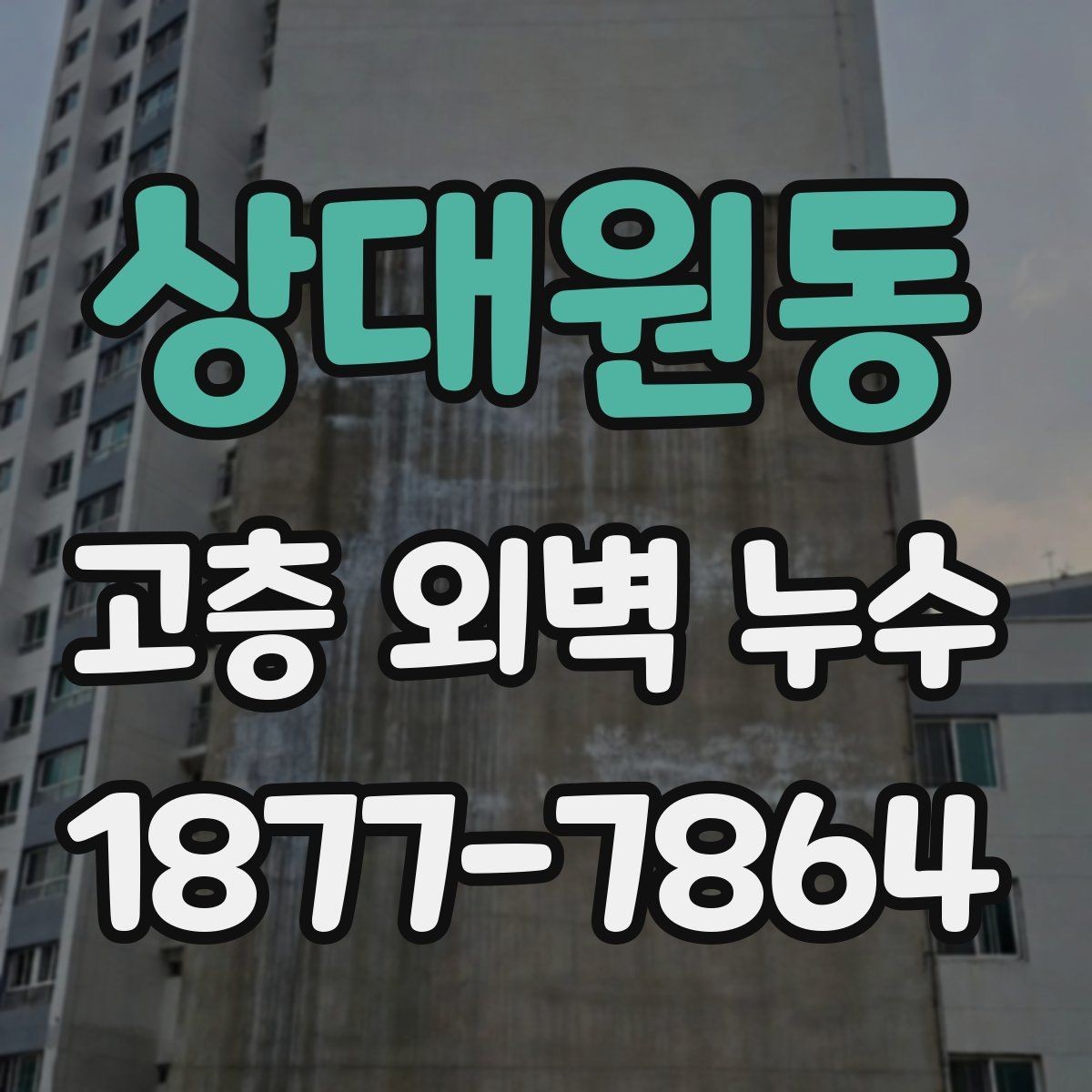 상대원동 고층 외벽 누수 의심 부위를 찾는 실무 팁
