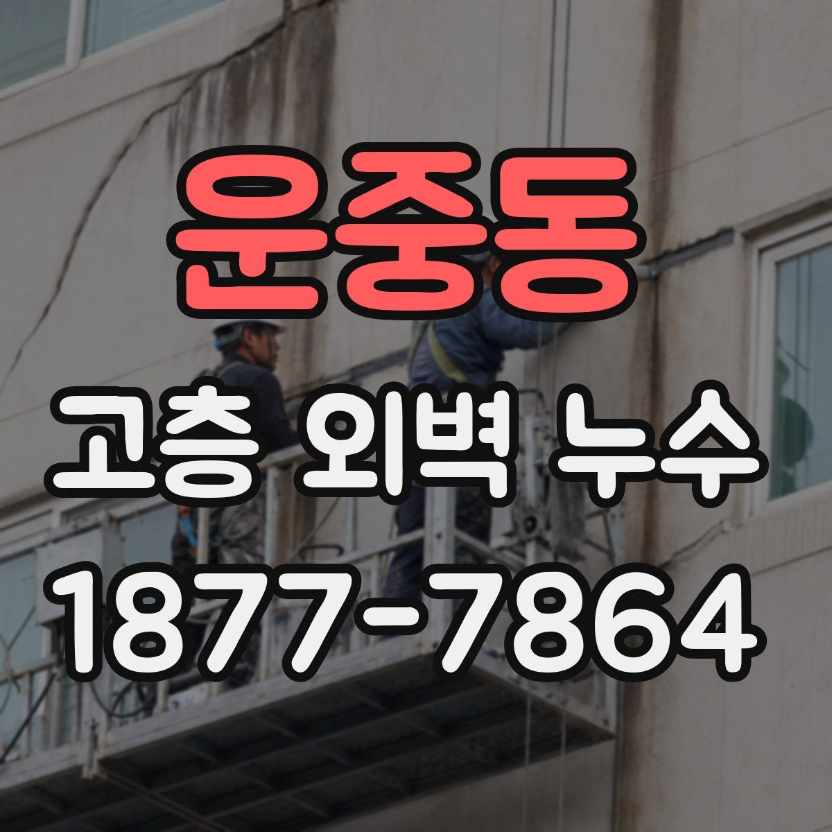 운중동 고층 외벽 누수