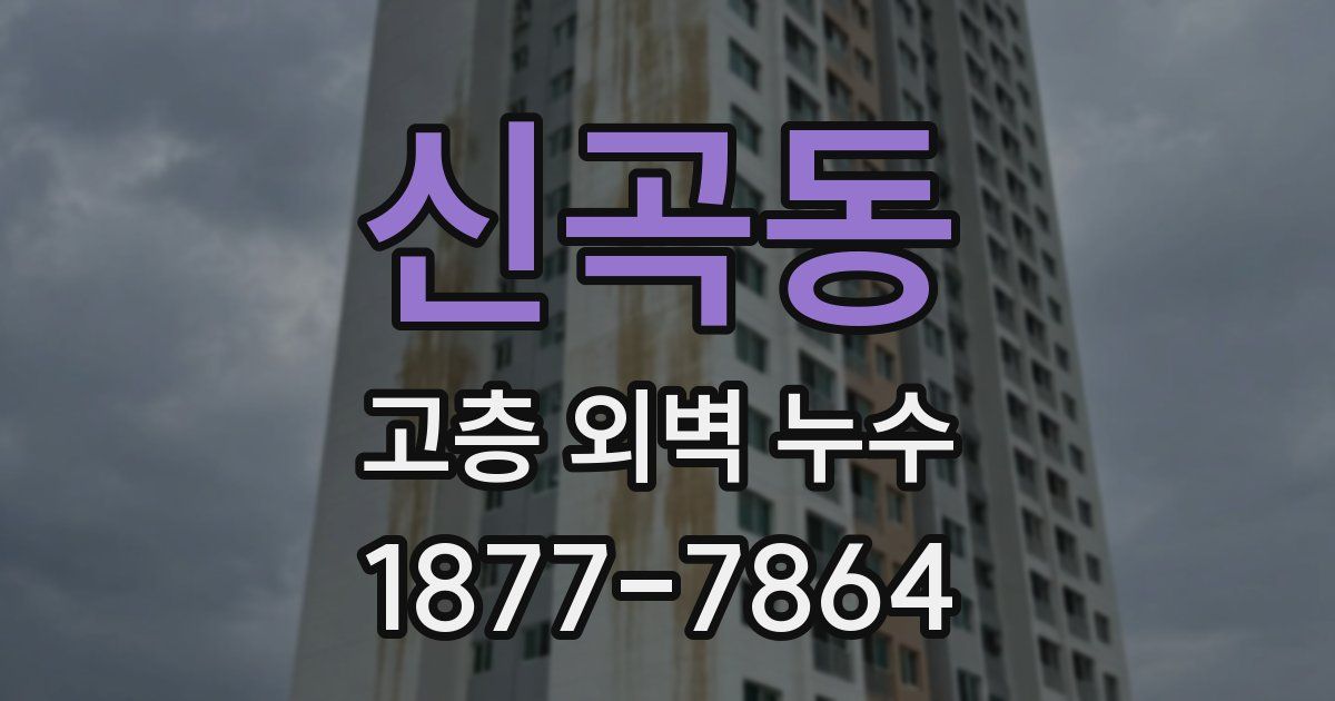 신곡동 고층 외벽 누수