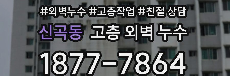 신곡동 고층 외벽 누수