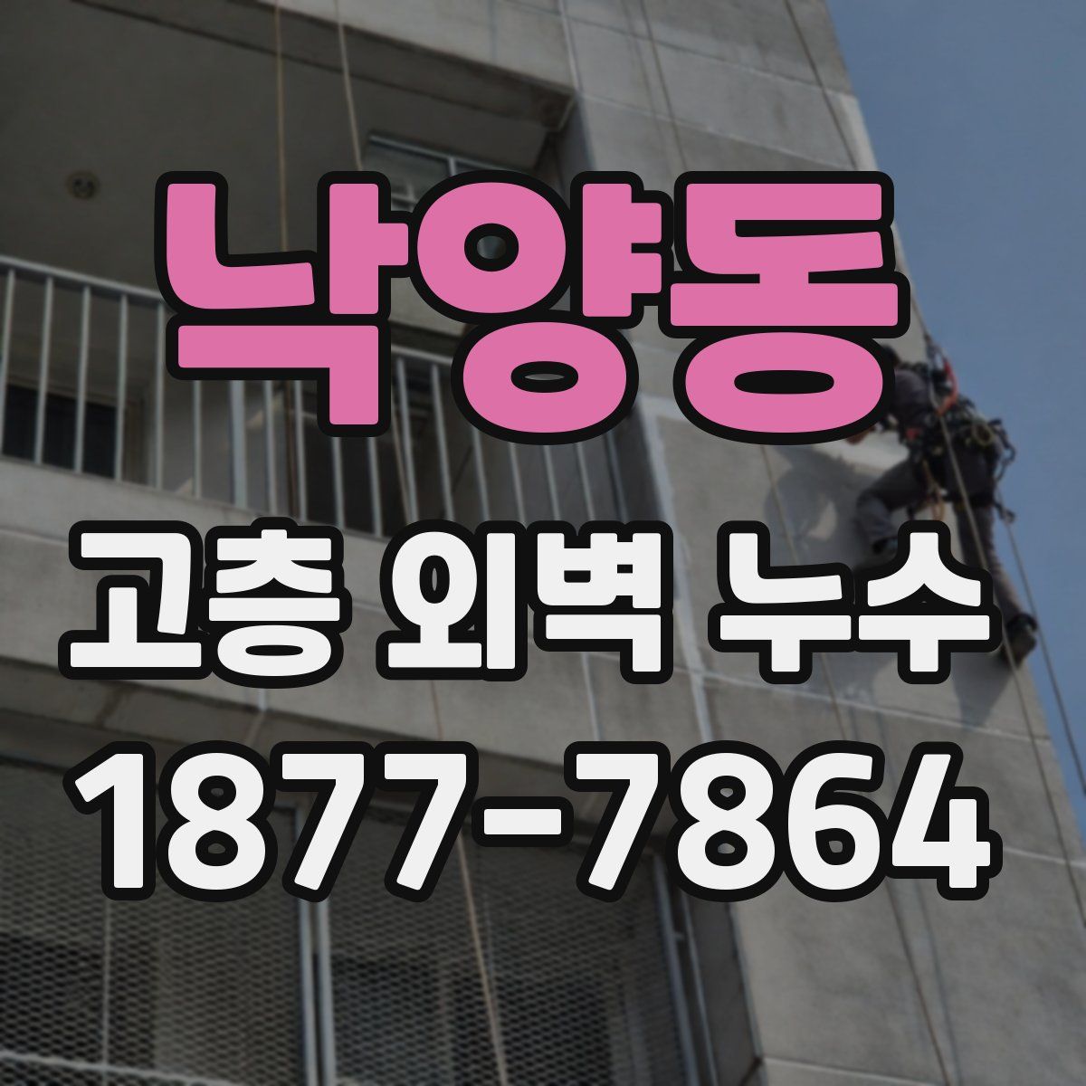 낙양동 고층 외벽 누수