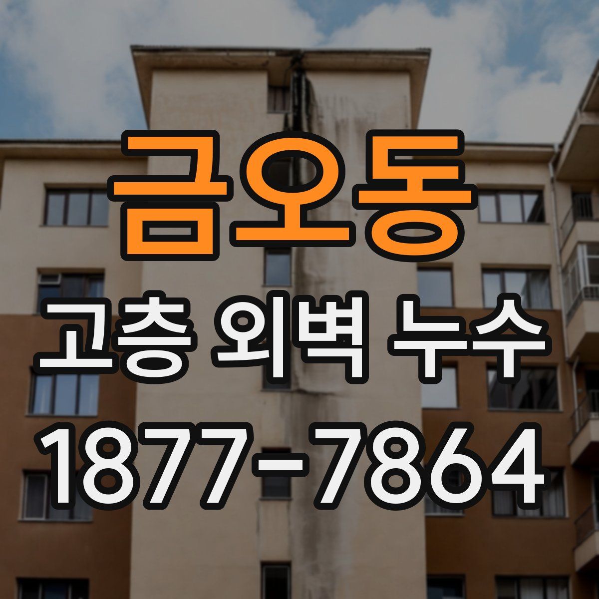 금오동 고층 외벽 누수