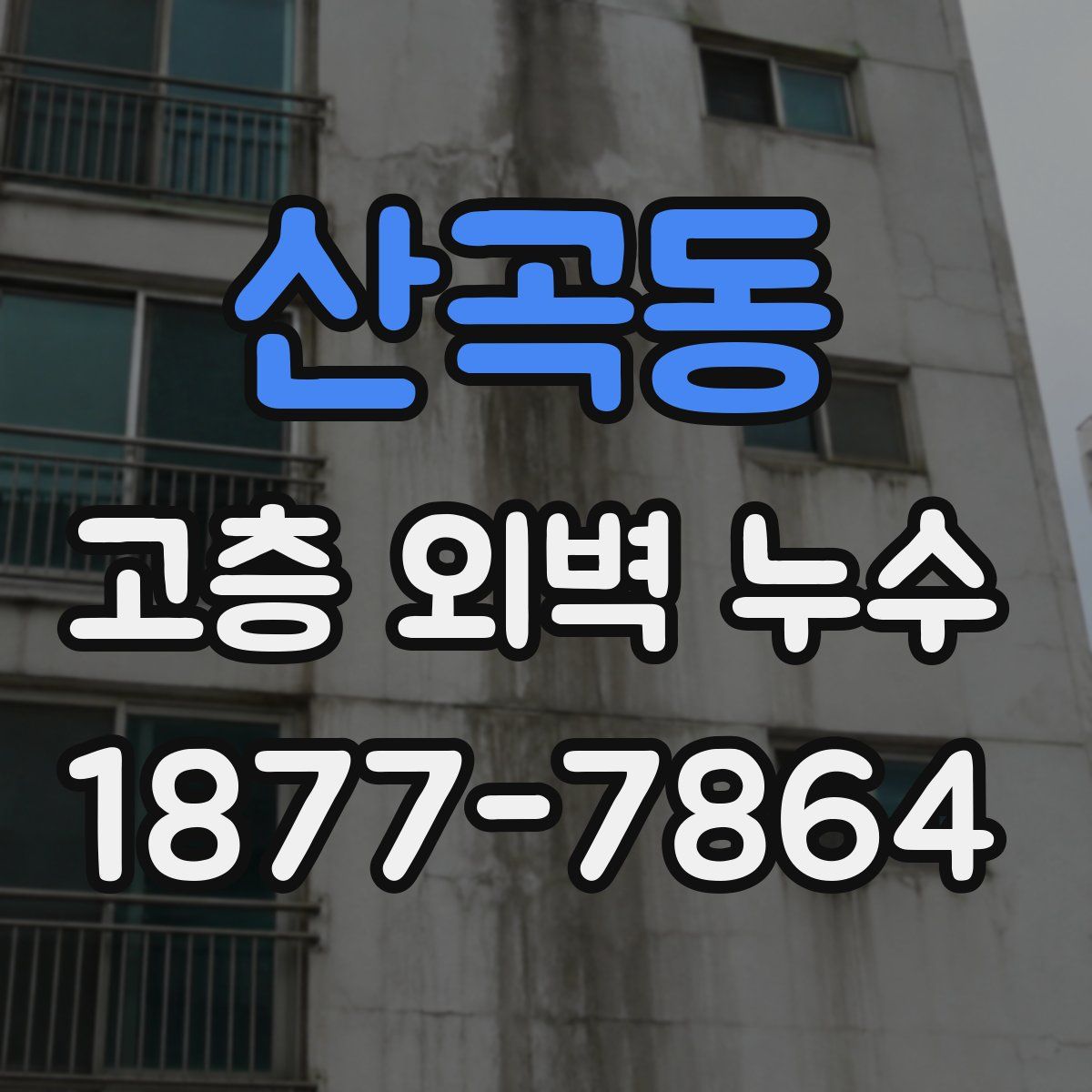 산곡동 고층 외벽 누수