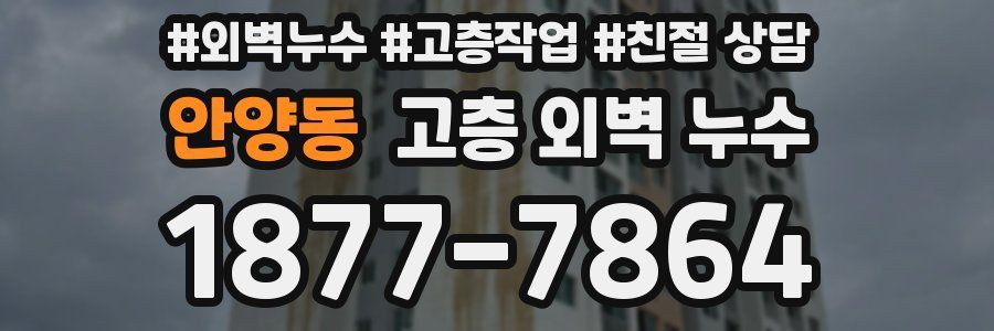 안양동 고층 외벽 누수