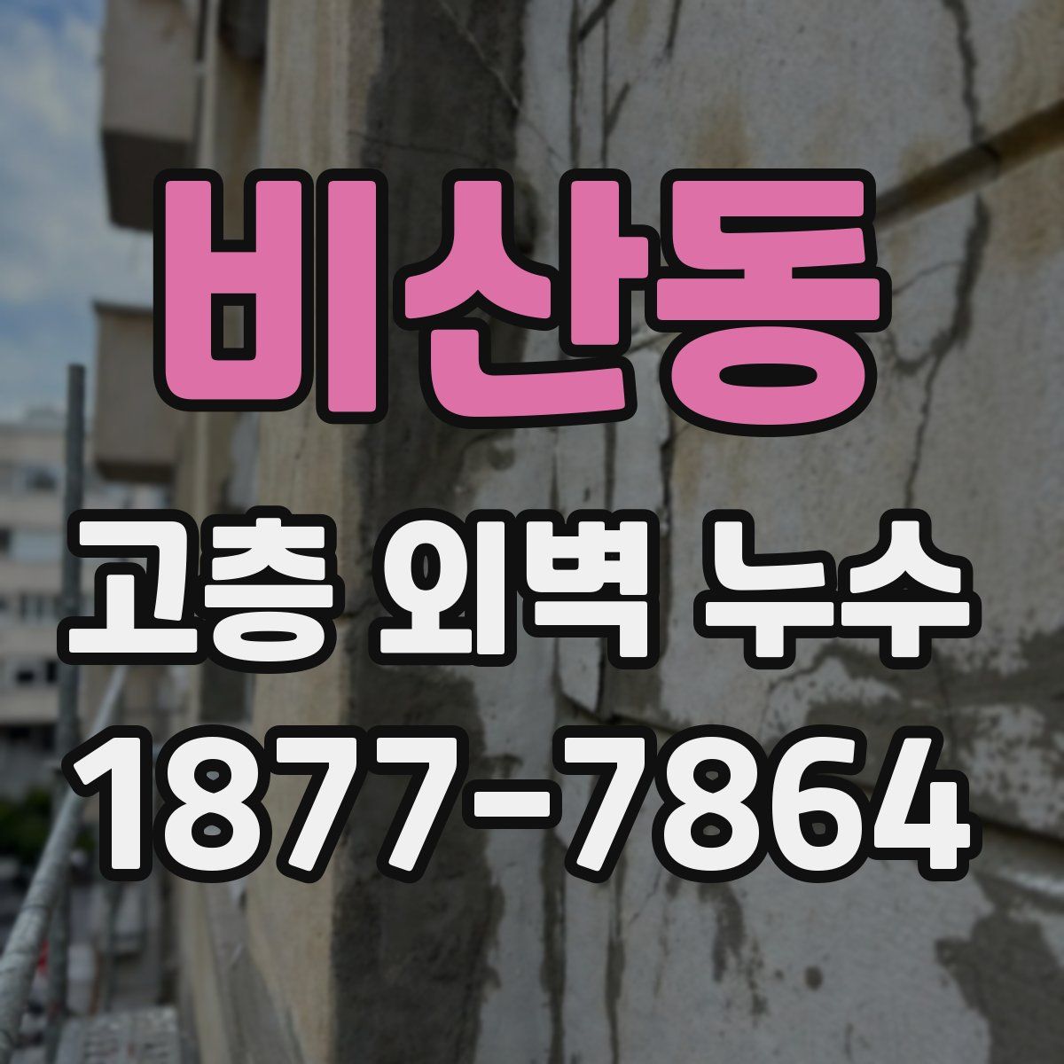 비산동 고층 외벽 누수