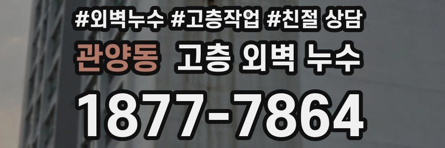 관양동 고층 외벽 누수