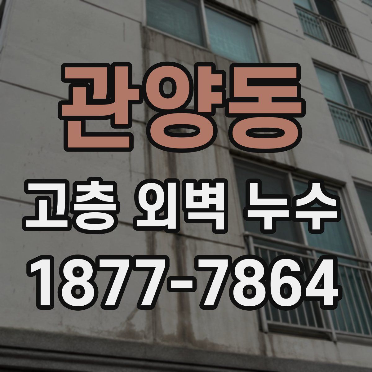 관양동 고층 외벽 누수