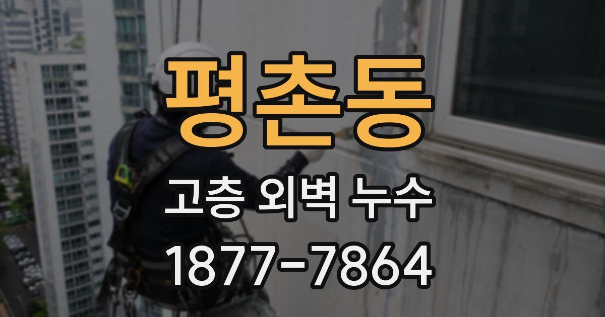 평촌동 고층 외벽 누수