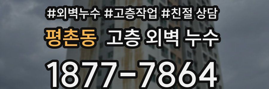 평촌동 고층 외벽 누수