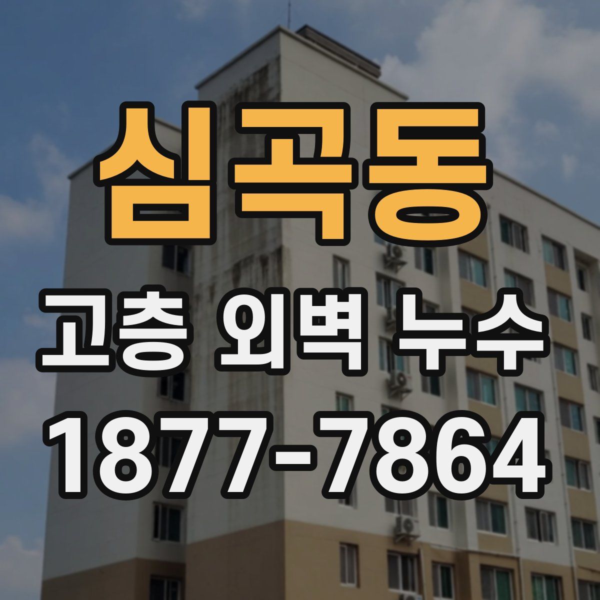심곡동 고층 외벽 누수