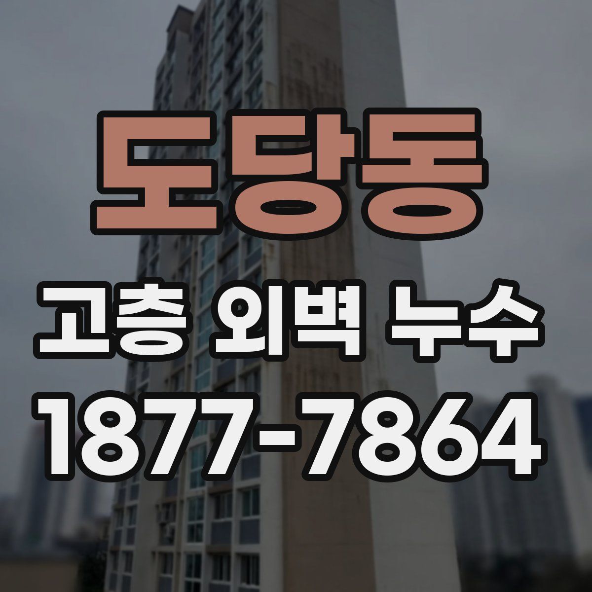 도당동 고층 외벽 누수