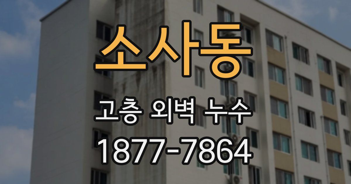 소사동 고층 외벽 누수