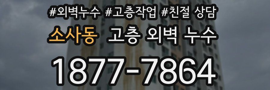 소사동 고층 외벽 누수