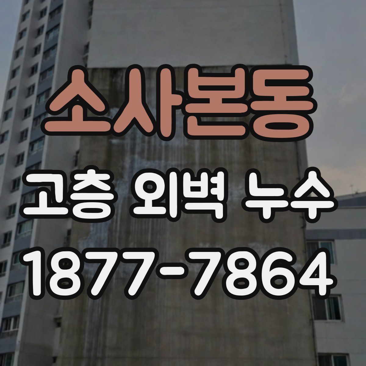 소사본동 고층 외벽 누수