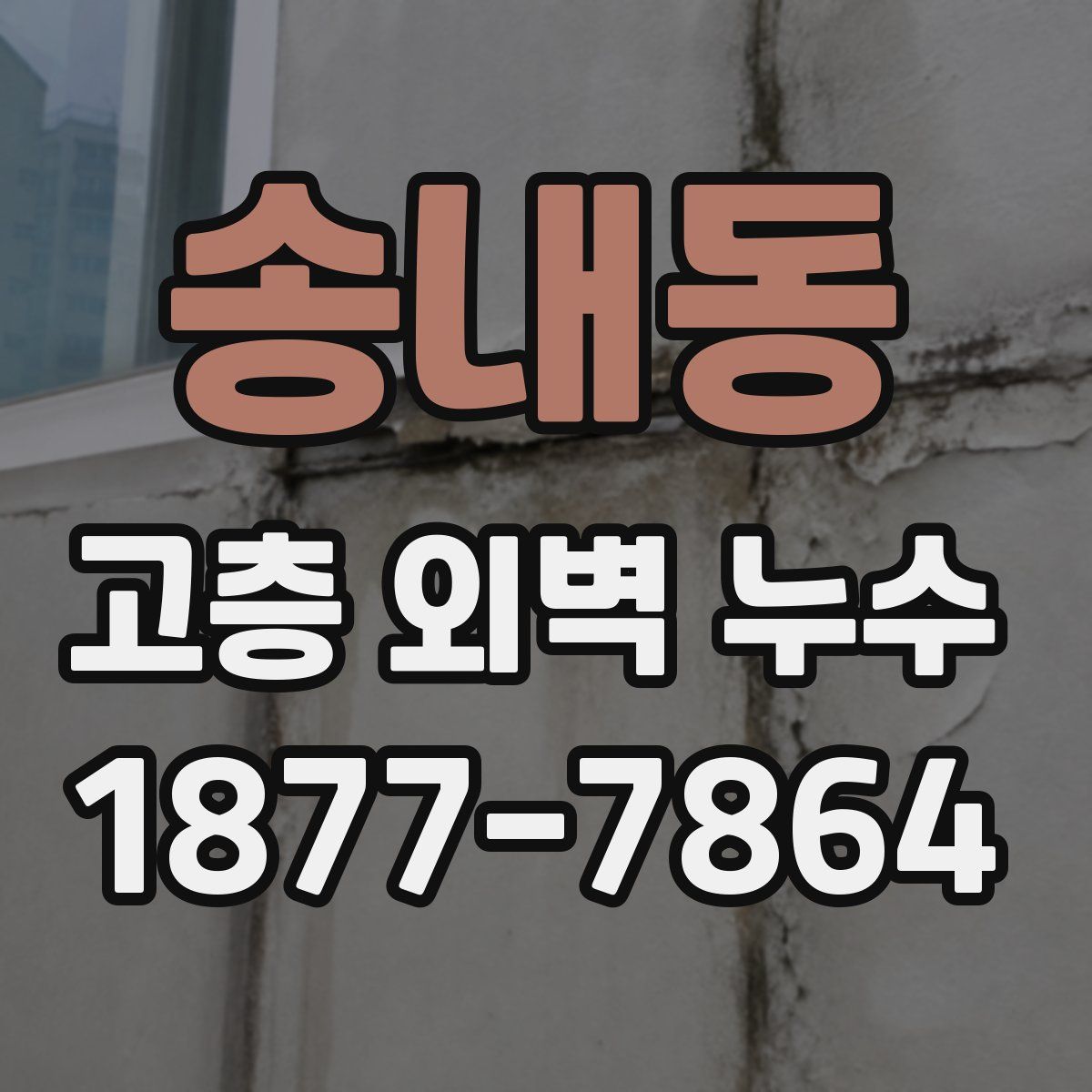 송내동 고층 외벽 누수