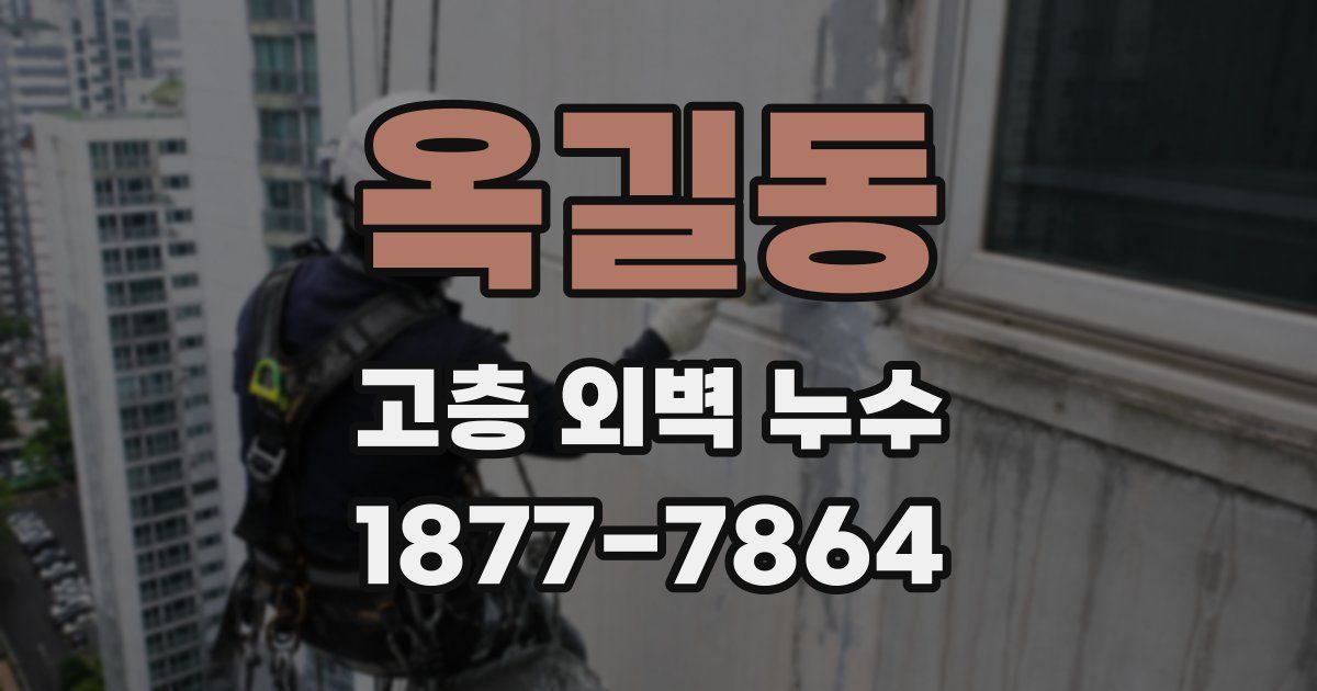 옥길동 고층 외벽 누수