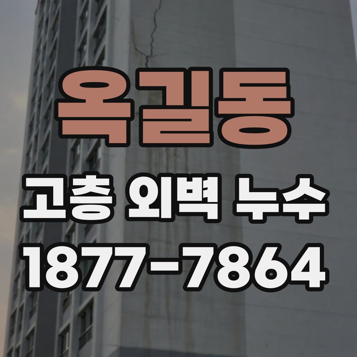옥길동 고층 외벽 누수