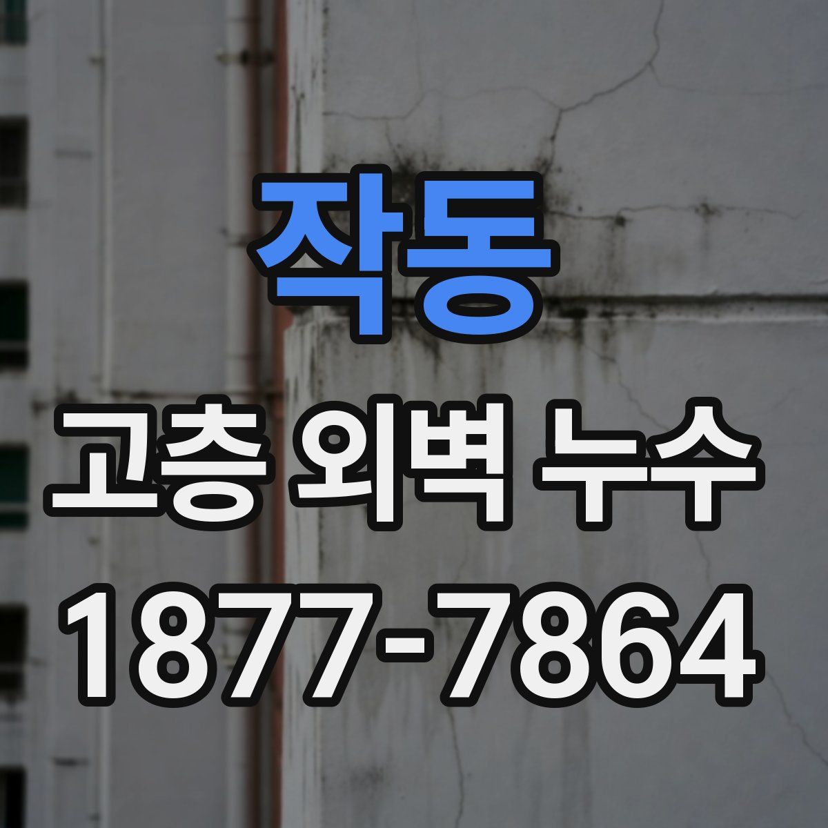 작동 고층 외벽 누수