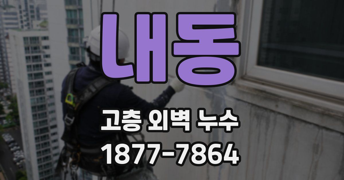내동 고층 외벽 누수