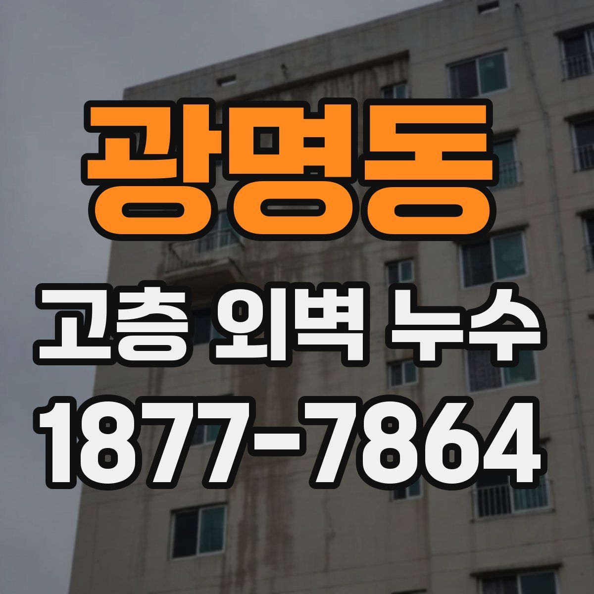 광명동 고층 외벽 누수