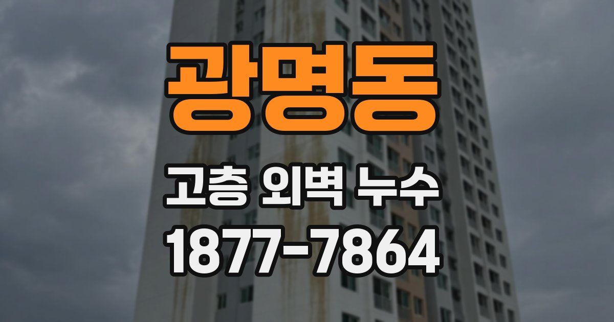 광명동 고층 외벽 누수