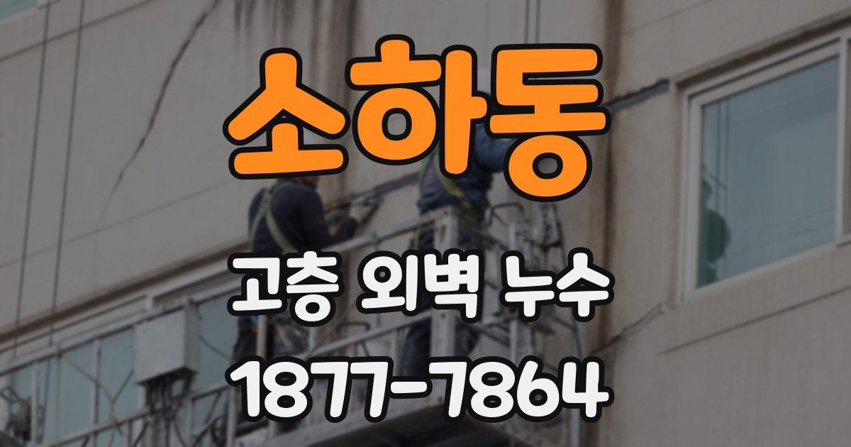 소하동 고층 외벽 누수