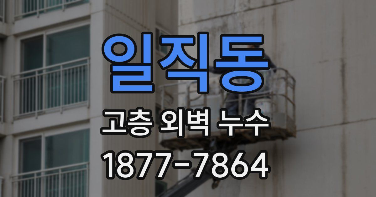 일직동 고층 외벽 누수