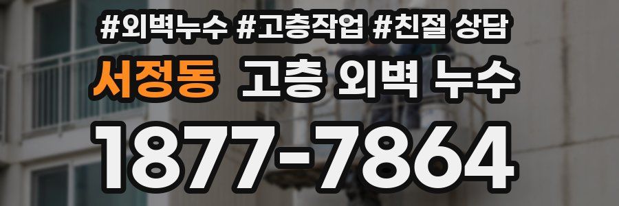 서정동 고층 외벽 누수