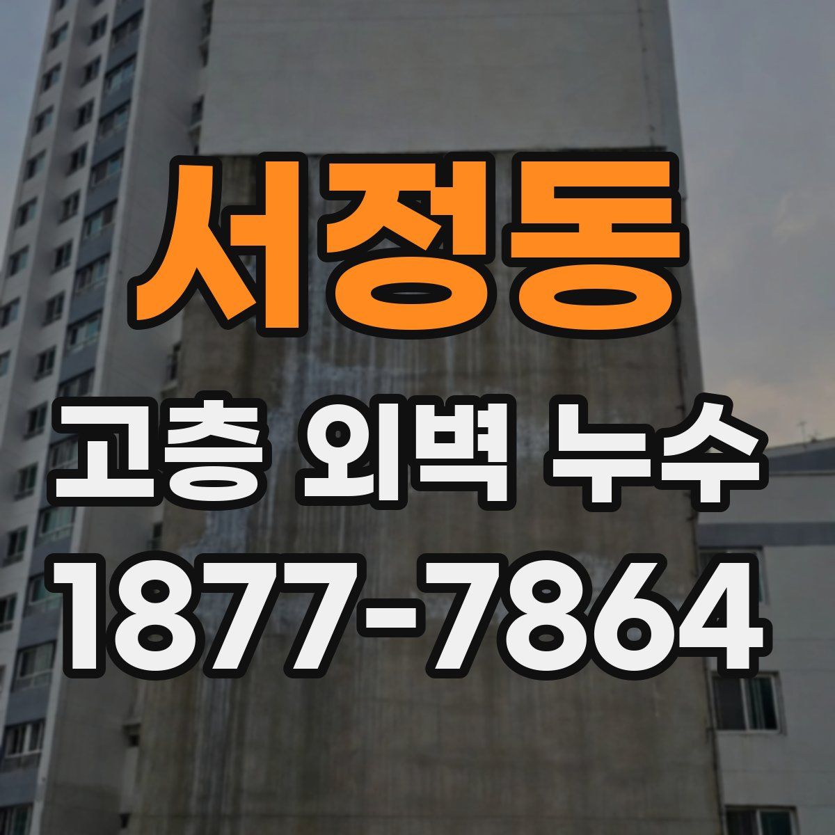 서정동 고층 외벽 누수