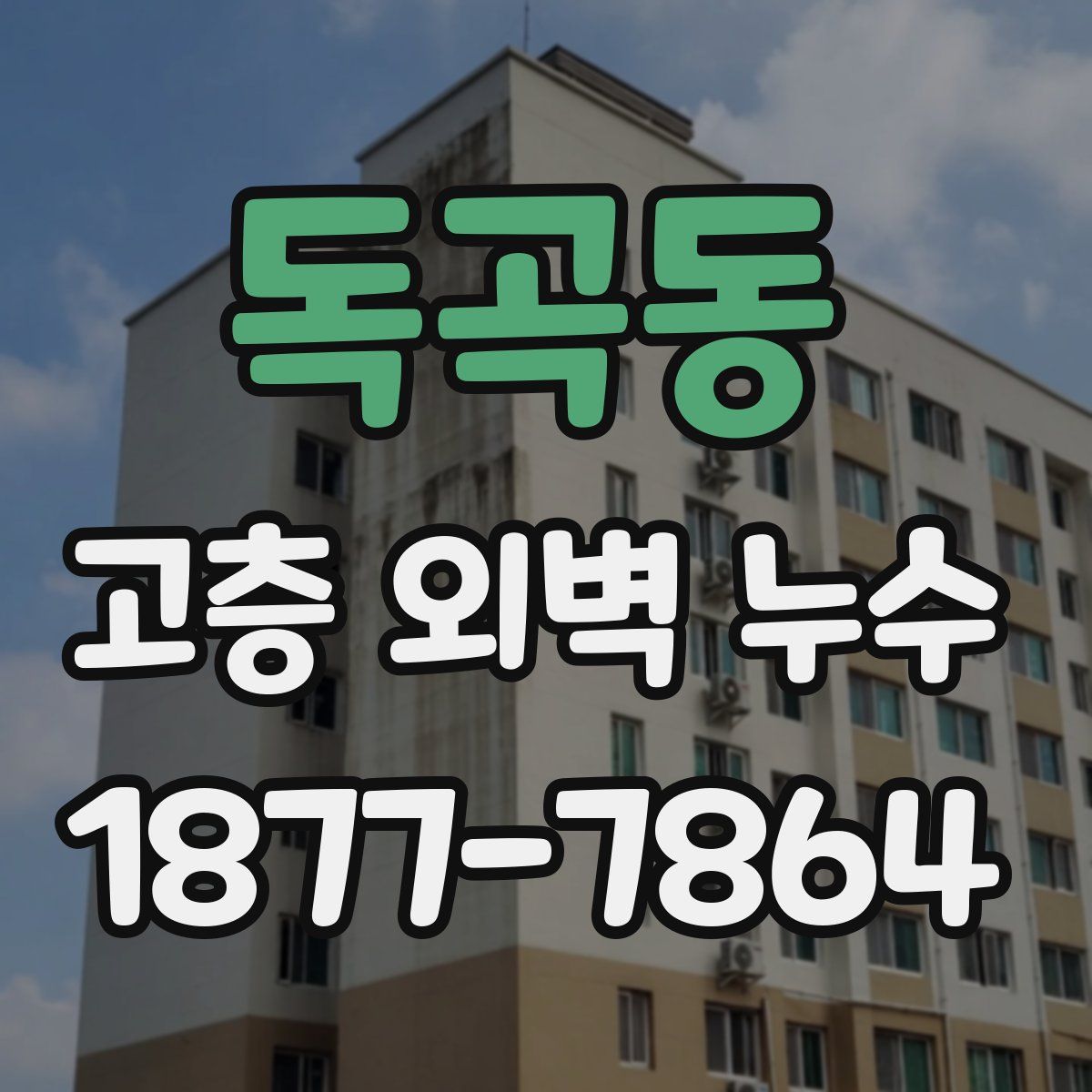 독곡동 고층 외벽 누수