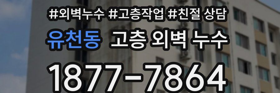 유천동 고층 외벽 누수