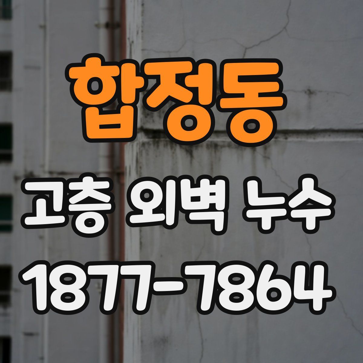 합정동 고층 외벽 누수