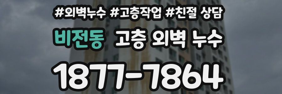 비전동 고층 외벽 누수