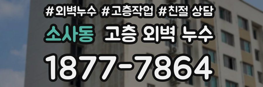 소사동 고층 외벽 누수
