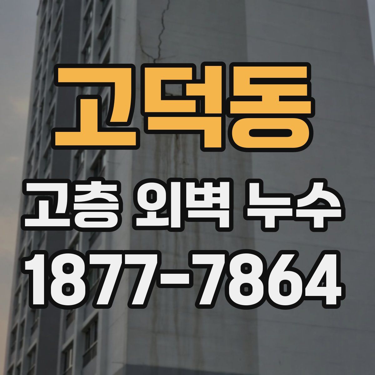 고덕동 고층 외벽 누수