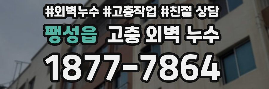 팽성읍 고층 외벽 누수