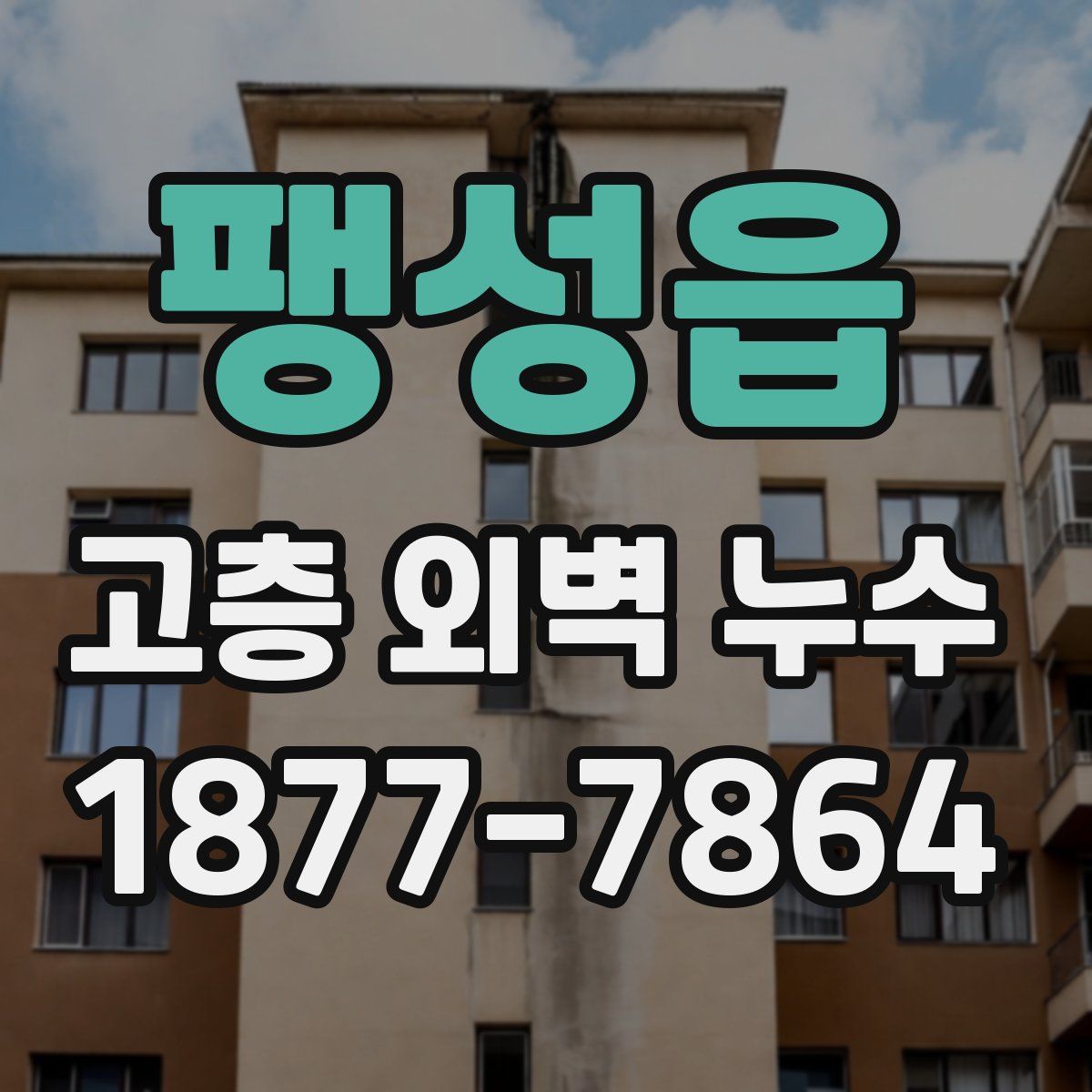 팽성읍 고층 외벽 누수