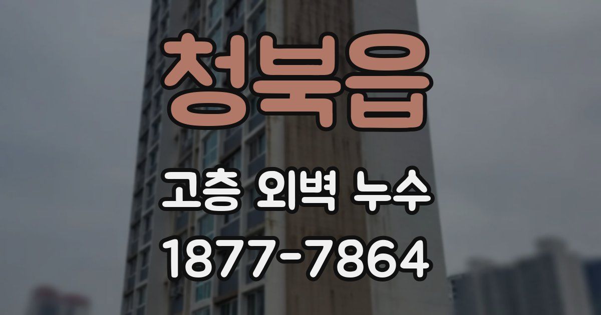 청북읍 고층 외벽 누수