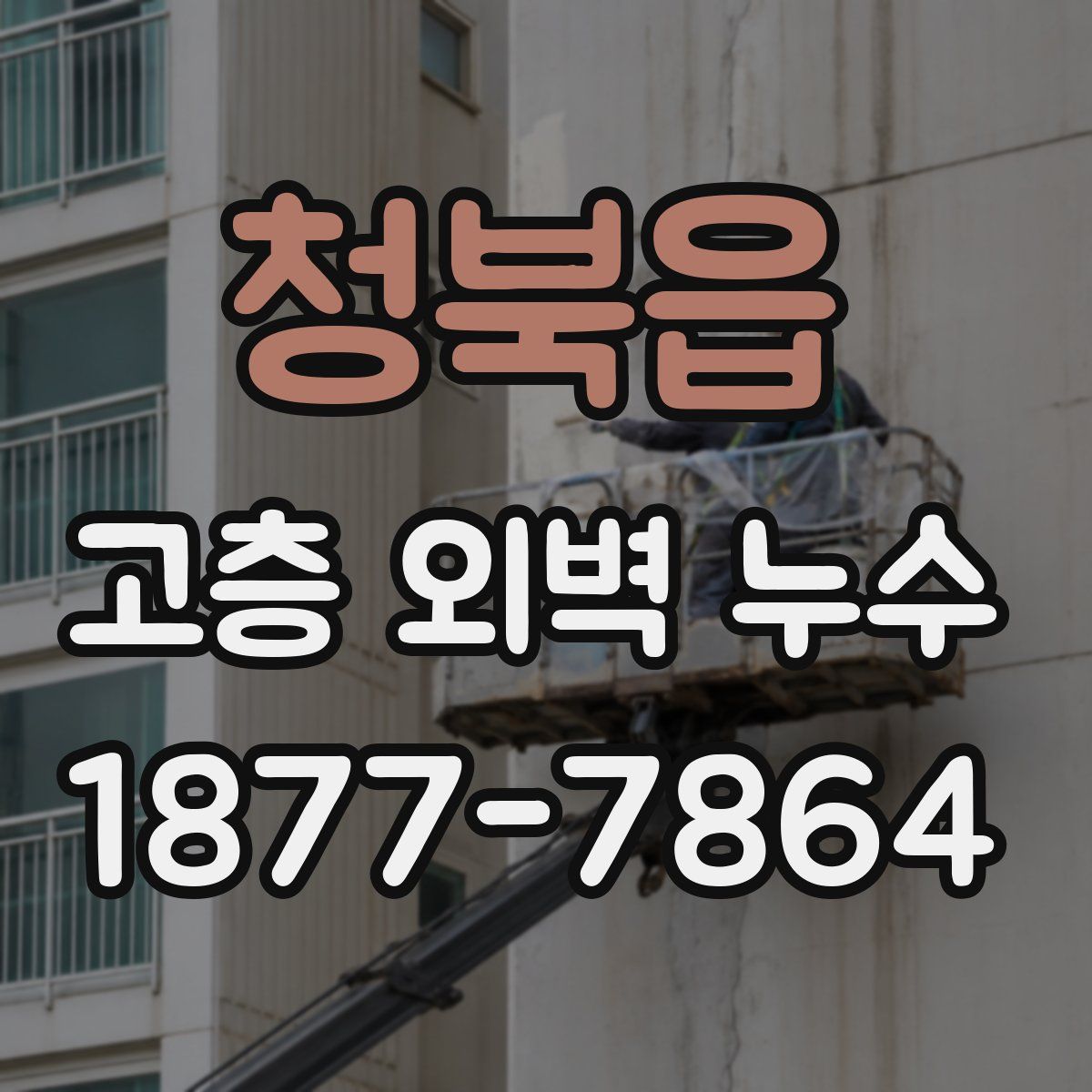 청북읍 고층 외벽 누수