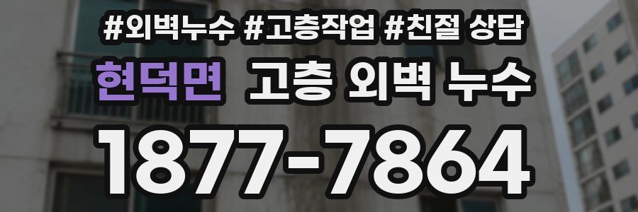 현덕면 고층 외벽 누수
