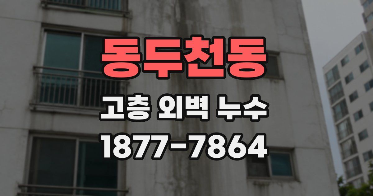 동두천동 고층 외벽 누수