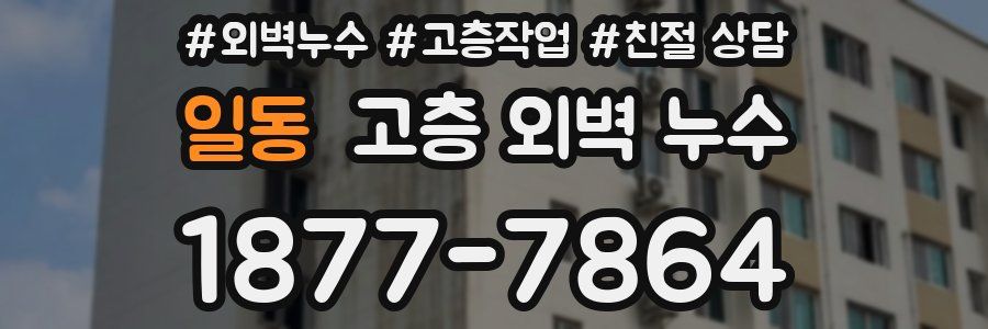 일동 고층 외벽 누수