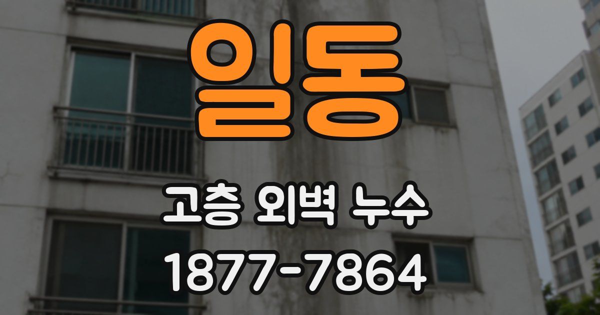 일동 고층 외벽 누수