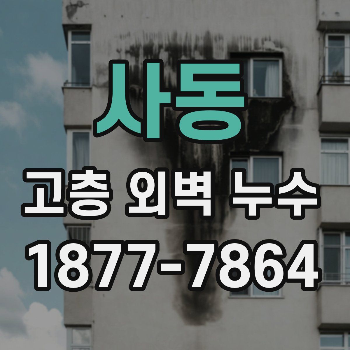 사동 고층 외벽 누수