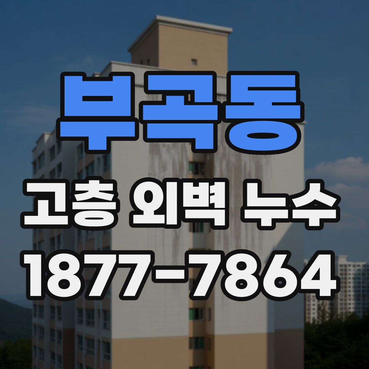 부곡동 고층 외벽 누수