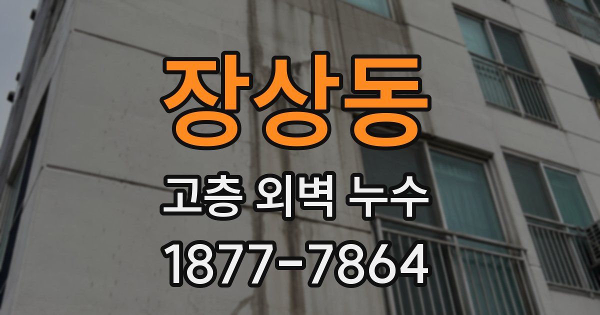 장상동 고층 외벽 누수